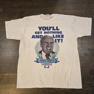 Caddyshack Judge Smalls White Graphic T-Shirt